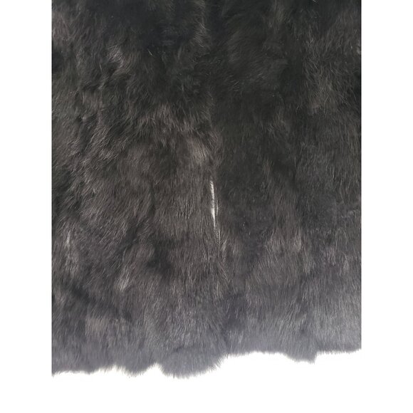 Arielle by Navarre Fur Co. Black Genuine Rabbit Fur Jacket Size 2X Pre Owned - Picture 3 of 9
